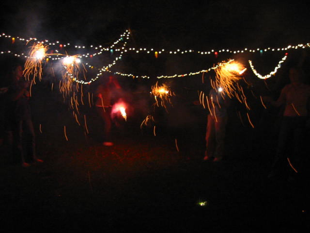 Sparklers and Parrot Lights