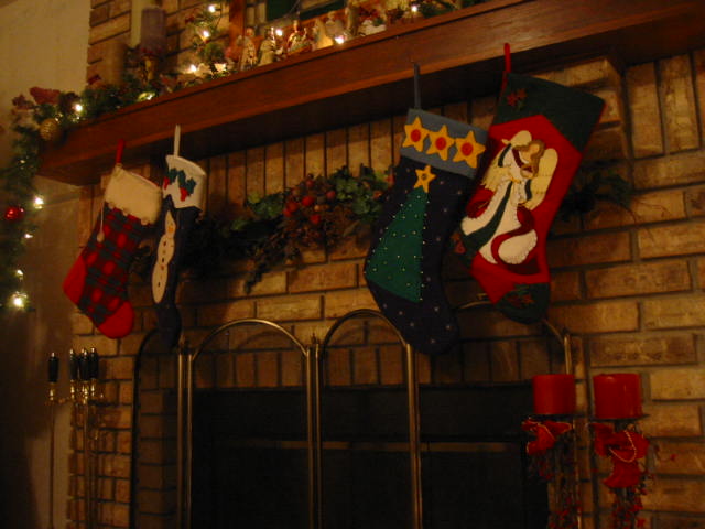 ...and the stockings were hung by the chimney with care