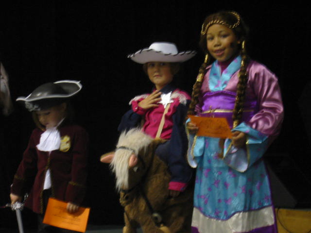 Winners of the costume contest
