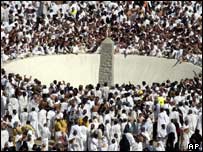 The stoning of the pillars is the most dangerous part of the Hajj