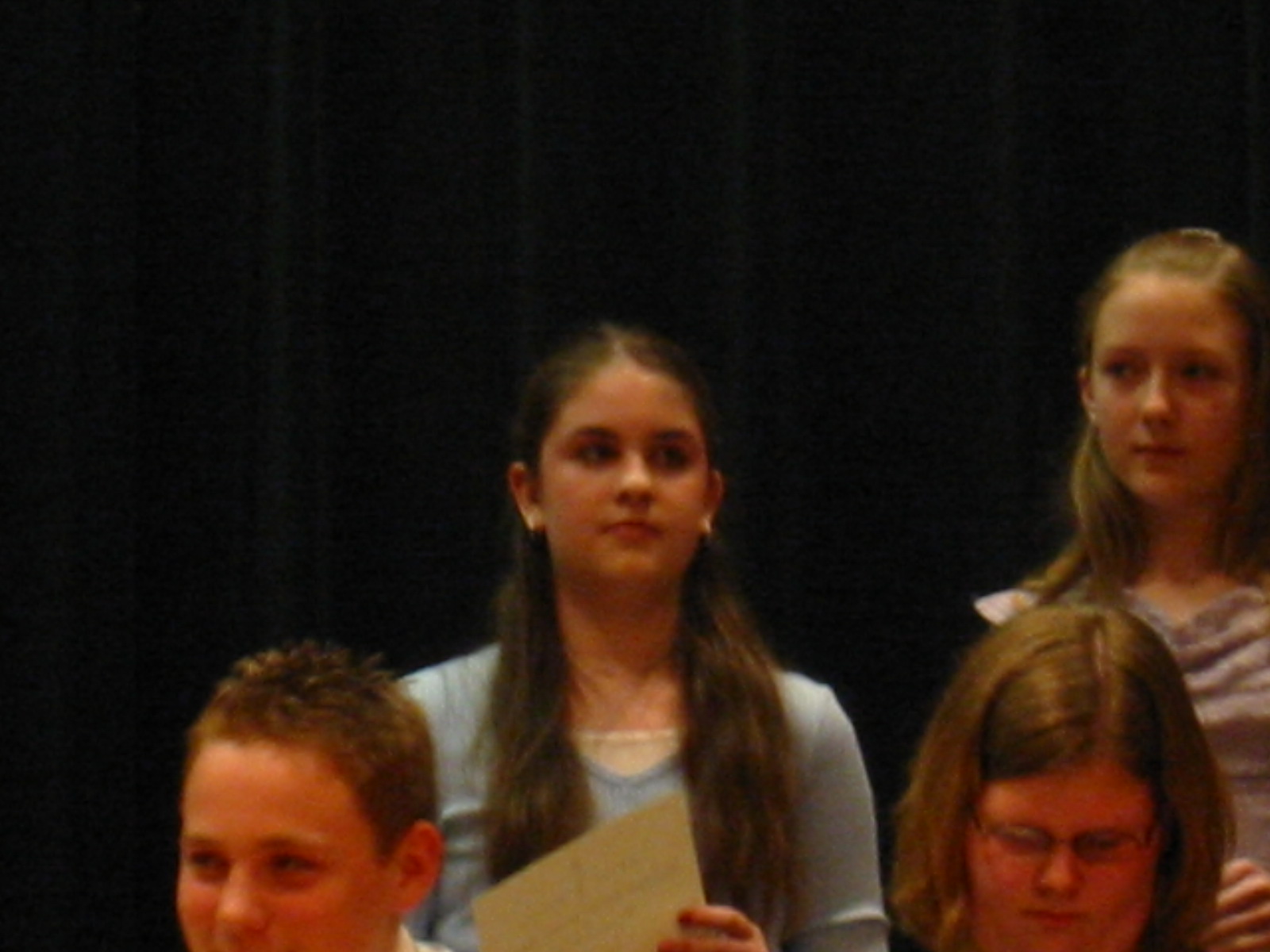 Lovely Daughter inducted into the National Junior Honor Society--May 14, 2003