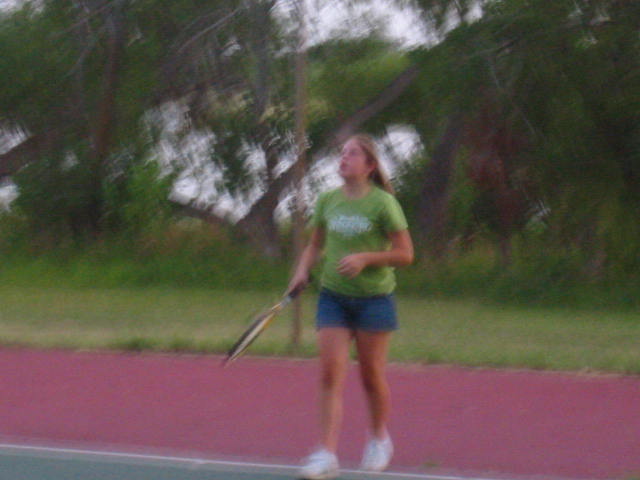 Lovely Daughter on the court