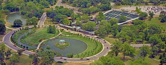 Aerial view of the Muny