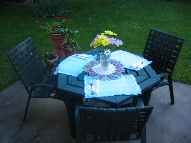 I'm thinking:  $3,600 worth of 'Death Sauce' on my yard, and I still have weeds.  But, you should think:  What a lovely table setting.