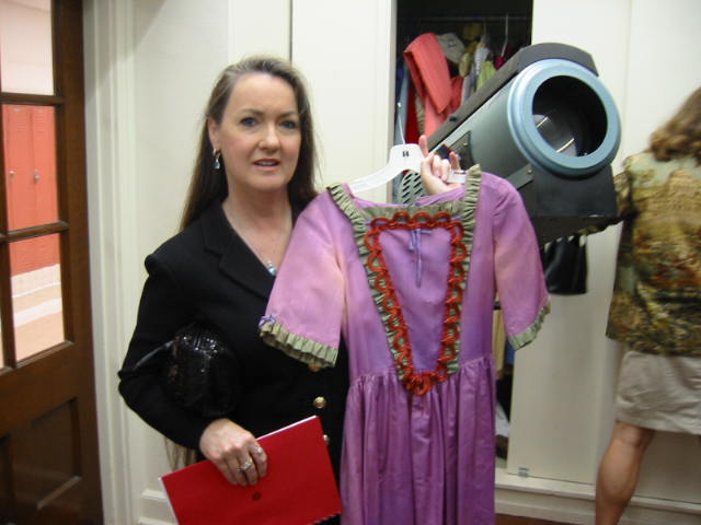 The 'Ugly Stepsister' finds her dress from the 1975 production