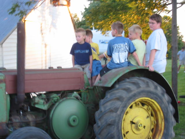 Boys love tractors