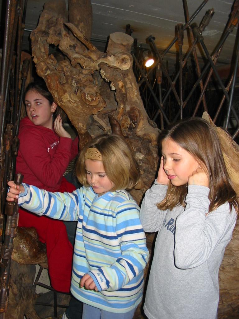 The girls at the city museum
